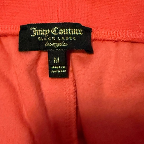 Juicy Couture Red Track Pants Velour Joggers - Picture 3 of 7